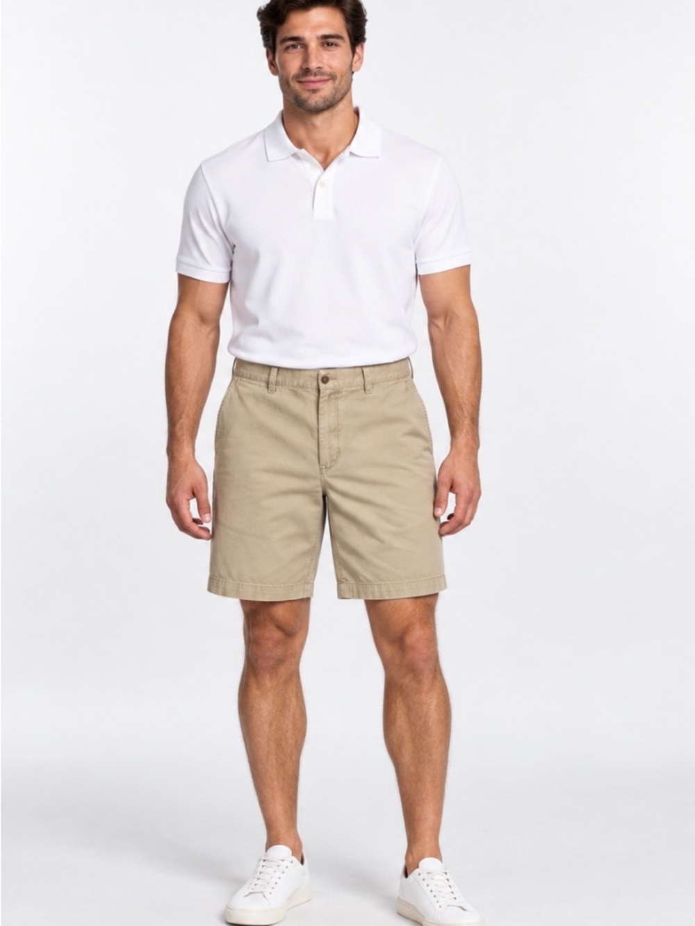 Polo by Ralph Lauren Khaki Flat Front Chino Shorts
